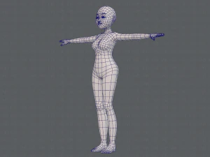 base mesh woman 16 3D Model
