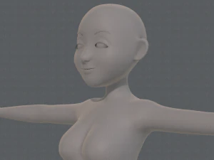 base mesh woman 16 3D Model