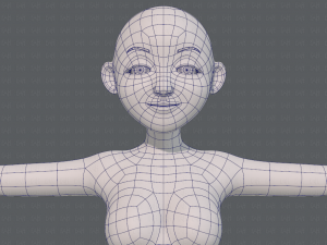 base mesh woman 16 3D Model
