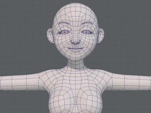 base mesh woman 16 3D Model