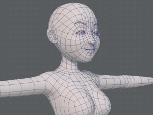base mesh woman 16 3D Model