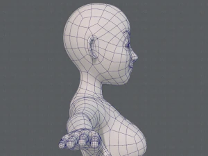 base mesh woman 16 3D Model