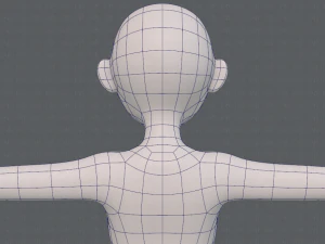 base mesh woman 16 3D Model