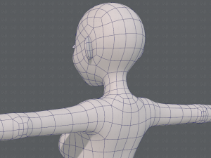 base mesh woman 16 3D Model