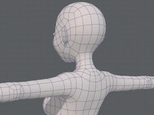 base mesh woman 16 3D Model