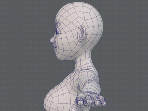 base mesh woman 16 3D Model