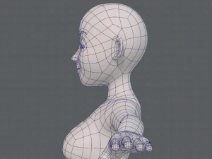 base mesh woman 16 3D Model
