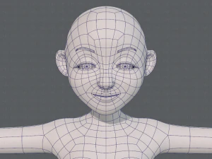 base mesh woman 16 3D Model
