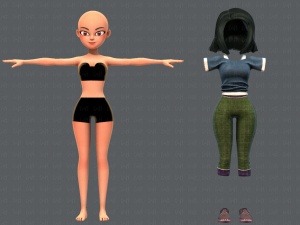 base womanv05 clothing v01 3D Model