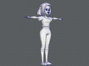 base womanv05 clothing v01 3D Model