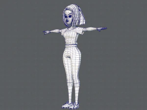 base womanv05 clothing v01 3D Model