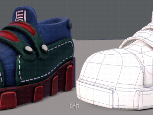 shoes cartoonv33 3D 모델