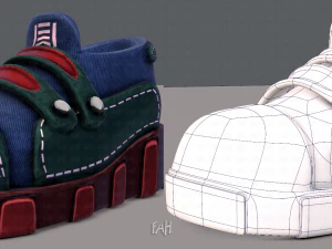 shoes cartoonv33 3D Model