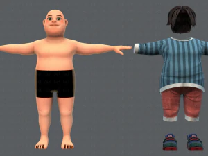 base manv05 clothing v01 3D Model