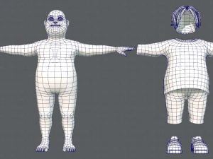 base manv05 clothing v01 3D Model