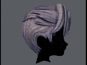 3d hair style for boy v44 3D Model