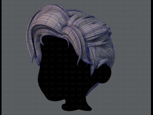 3d hair style for boy v44 Modello 3D