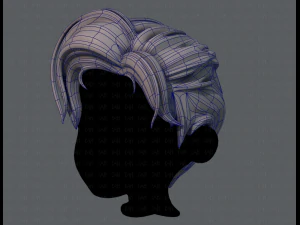 3d hair style for boy v44 3D Model