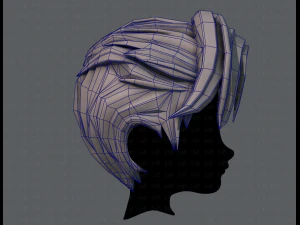 3d hair style for boy v44 3D Model