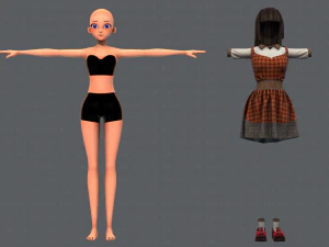 base womanv06 clothing v01 3D Model