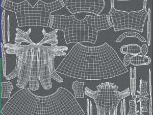 base womanv06 clothing v01 Modèle 3D