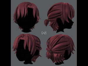 3d hair style for boy v45 Modelo 3D