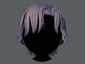 3d hair style for boy v45 3D Model