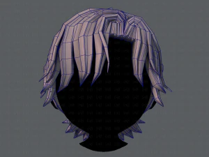 3d hair style for boy v45 3D Model