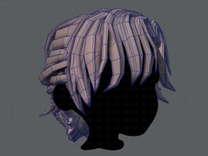 3d hair style for boy v45 3D Model