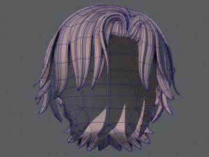 3d hair style for boy v45 3D Model
