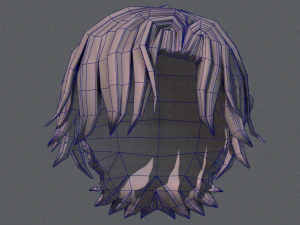 3d hair style for boy v45 3D Model