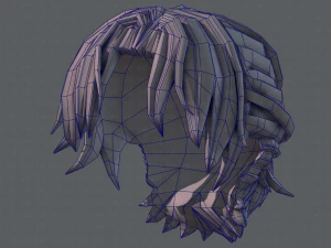 3d hair style for boy v45 3D Model