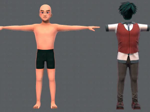base manv06 clothing v01 3D Model