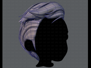3d hair style for boy v46 3D 모델