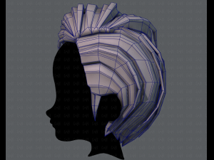 3d hair style for boy v46 3D 모델