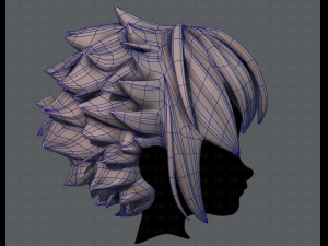 3d hair style for boy v47 Model 3D