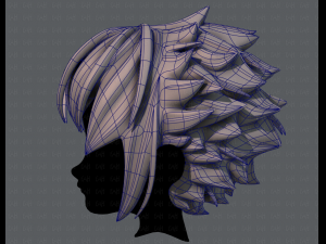 3d hair style for boy v47 Model 3D