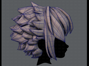 3d hair style for boy v47 Model 3D