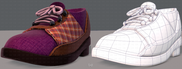 shoes cartoonv35 Modello 3D .c4d .max .obj .3ds .fbx .stl .blend 