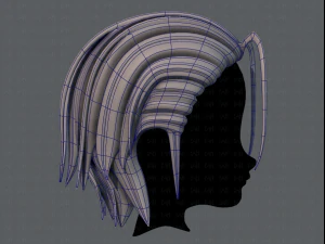 3d hair style for boy v48 3D Model