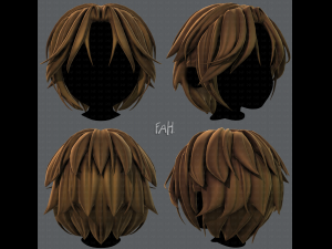 3d hair style for boy v49 3D Model