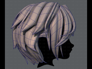 3d hair style for boy v49 Model 3D