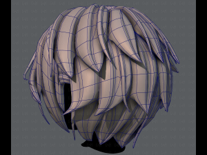 3d hair style for boy v49 Model 3D