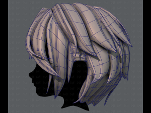 3d hair style for boy v49 Model 3D