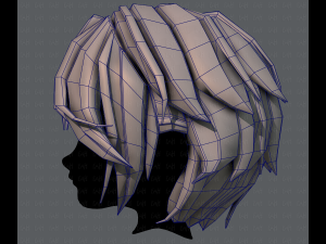 3d hair style for boy v49 Model 3D