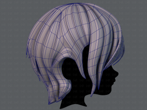 3d hair style for boy v50 3D Model