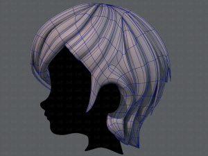 3d hair style for boy v50 3D Model