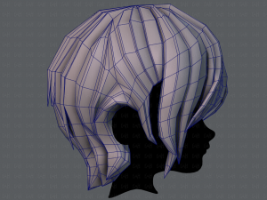 3d hair style for boy v50 3D Model