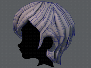 3d hair style for boy v50 3D Model