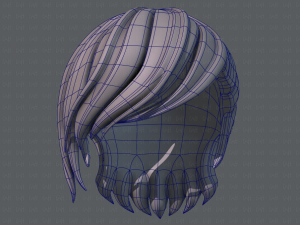 3d hair style for boy v50 3D Model
